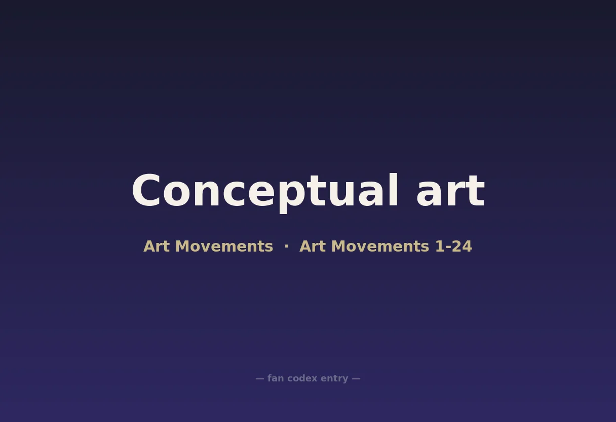 Conceptual art