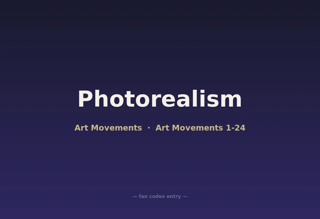 Photorealism