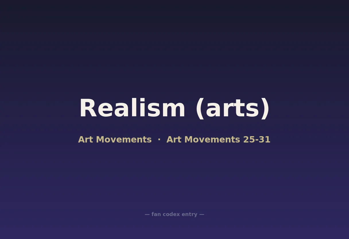 Realism (arts)