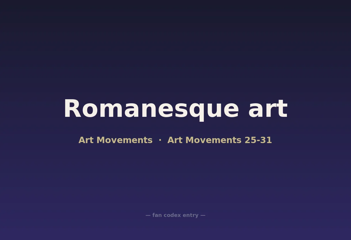 Romanesque art
